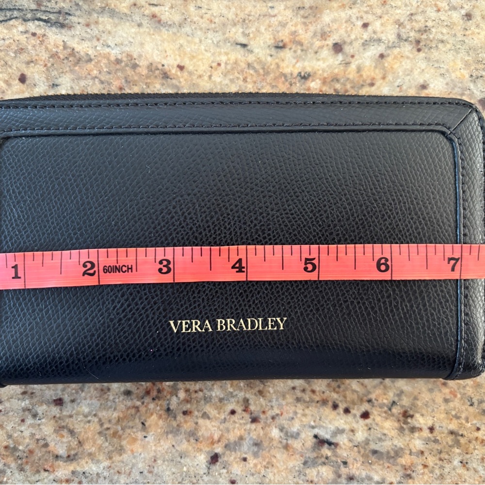 Vera Bradley Black Leather Wallet
